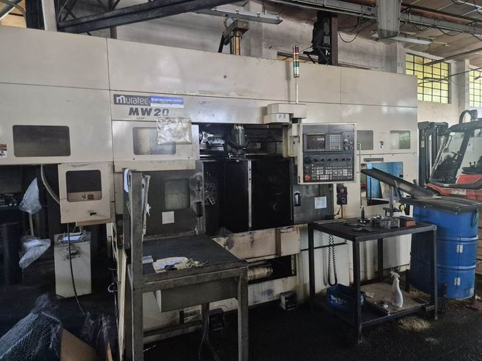 Torni CNC bimandrino Muratec MW20 con caricatore gantry, tre unità del 1997
